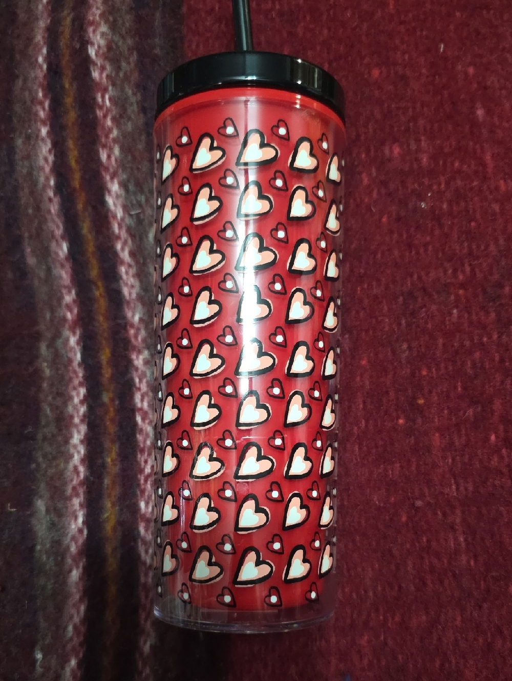 kate spade Red Heart Print Tumbler
